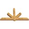 Ekena Millwork Kennewick Rough Sawn Timber Gable Bracket, Western Red Cedar, 84"W x 49"H x 6"D x 6"F, 14/12 Pitch GBW084X49X0606KEN00RWR - alternate 2